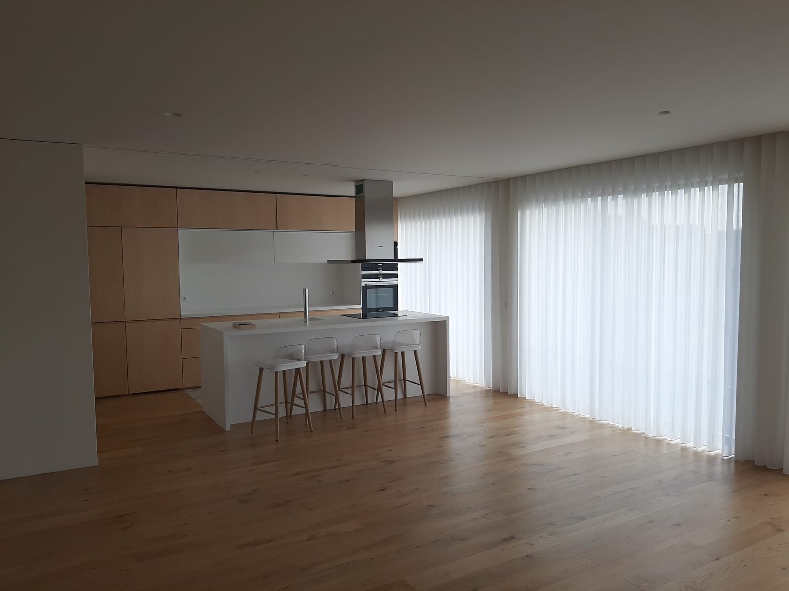 Detalhe de cortinado em tecido nobre